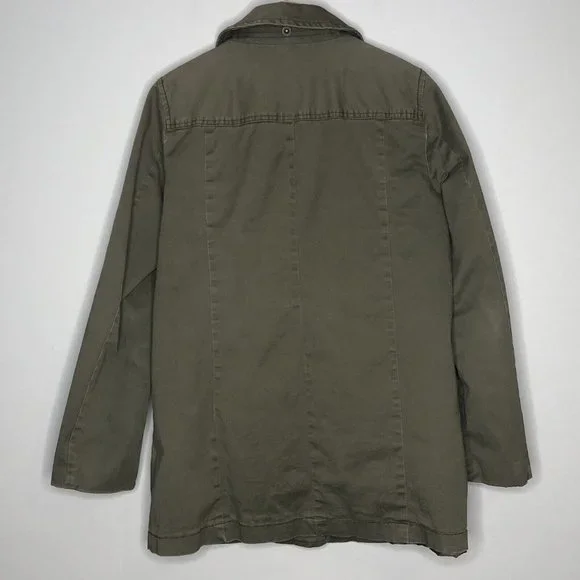 J. Crew Men Military Coat Two Layers Fleece Vest & Canvas Jacket M Army Green - Picture 8 of 12